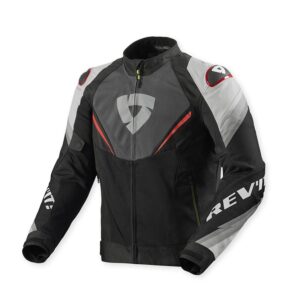 Giacca moto estiva Revit Quantum 3 Air Grigio Rosso