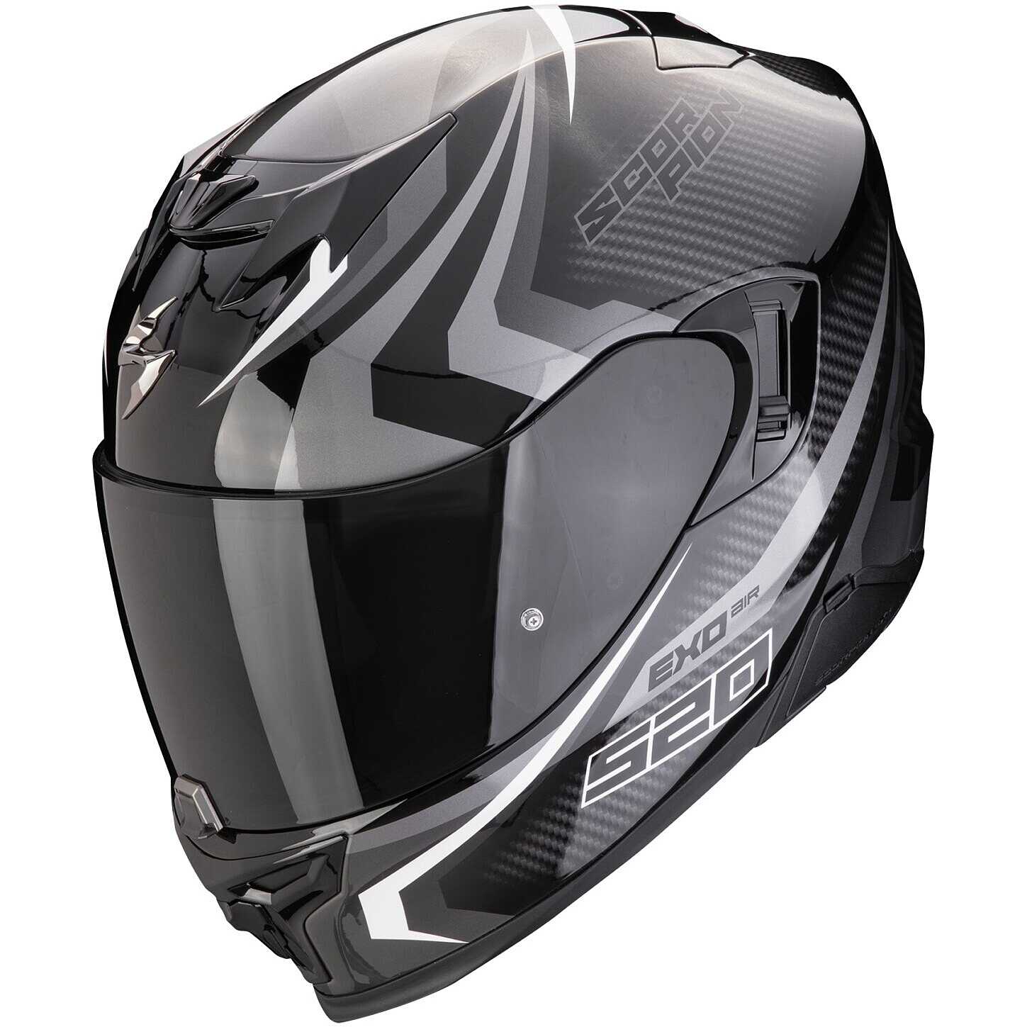 Casco moto integrale Scorpion Exo 520 Evo Air Terra Nero Grigio
