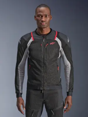 Giacca moto estiva Alpinestars Troop Air Nero Rosso