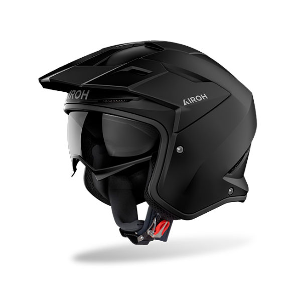 Casco moto jet Airoh Kombakt Solid Nero Opaco