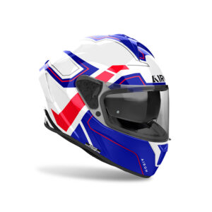 Casco moto integrale Airoh Spark 2 Dart Blu Rosso Lucido
