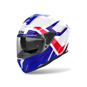 Casco moto integrale Airoh Spark 2 Dart Blu Rosso Lucido