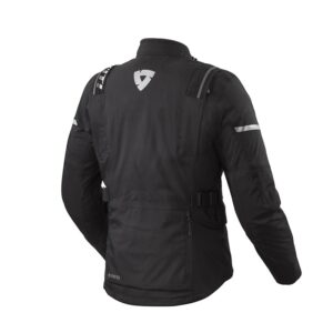 Giacca moto Revit Vertical GTX Nero Argento