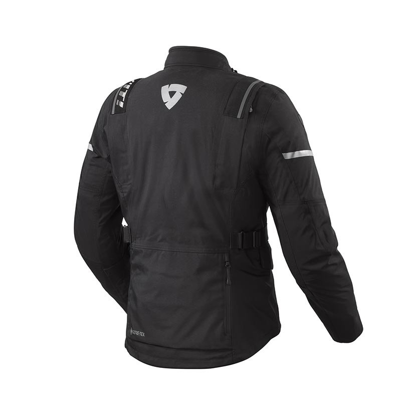 Giacca moto Revit Vertical GTX Nero Argento