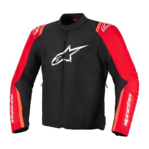 Giacca moto Alpinestars T-Sps V2 Wp Nero Rosso Fluo