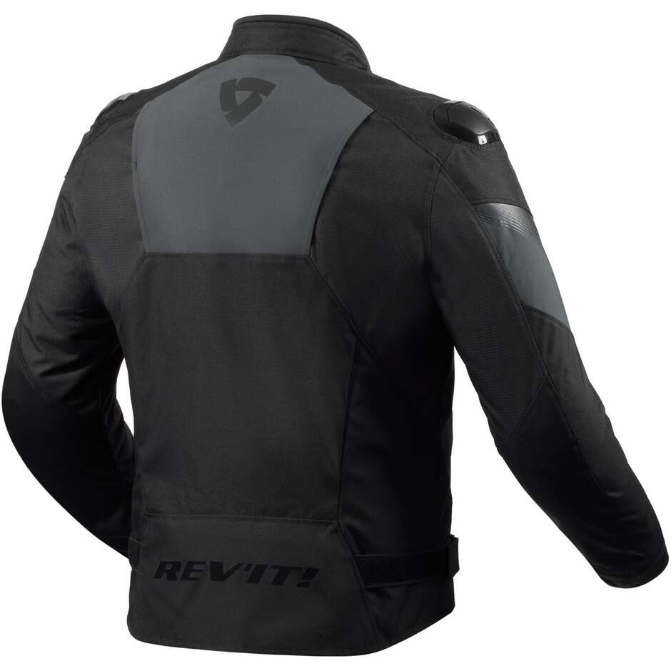 Giacca moto tessuto Revit Control H2O Nero Antracite