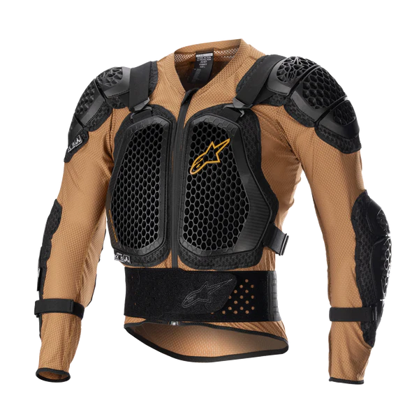 Pettorina cross Alpinestars Bionic Action Camel Nero