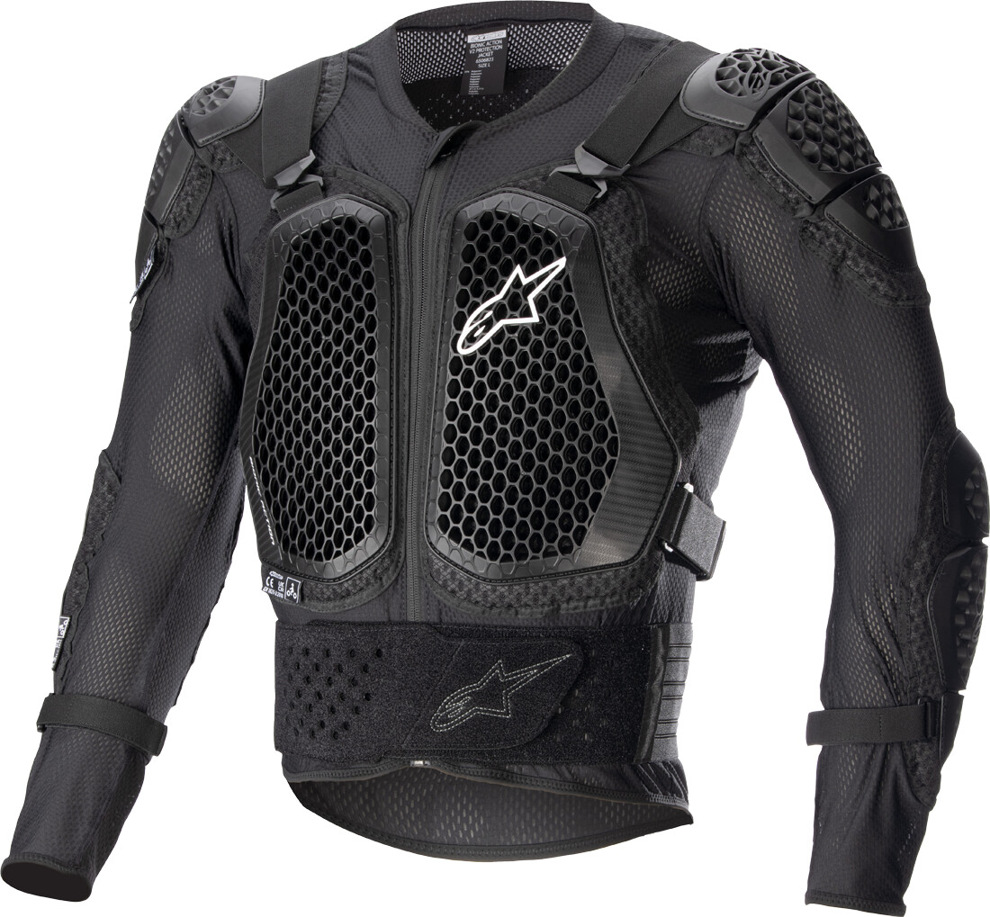 Pettorina cross Alpinestars Bionic Action V2 Nero