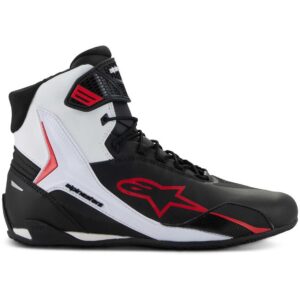 Scarpe moto Alpinestars Faster 4 Nero Bianco Rosso