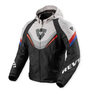 Giacca moto Revit Quantum 3 H2O Nero Grigio Chiaro