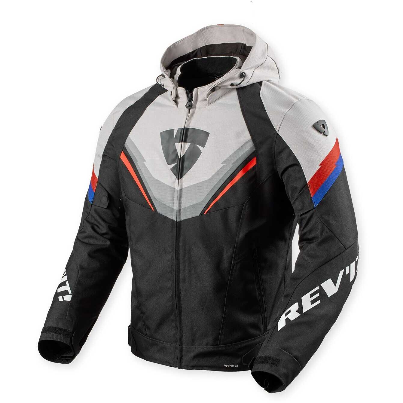 Giacca moto Revit Quantum 3 H2O Nero Grigio Chiaro