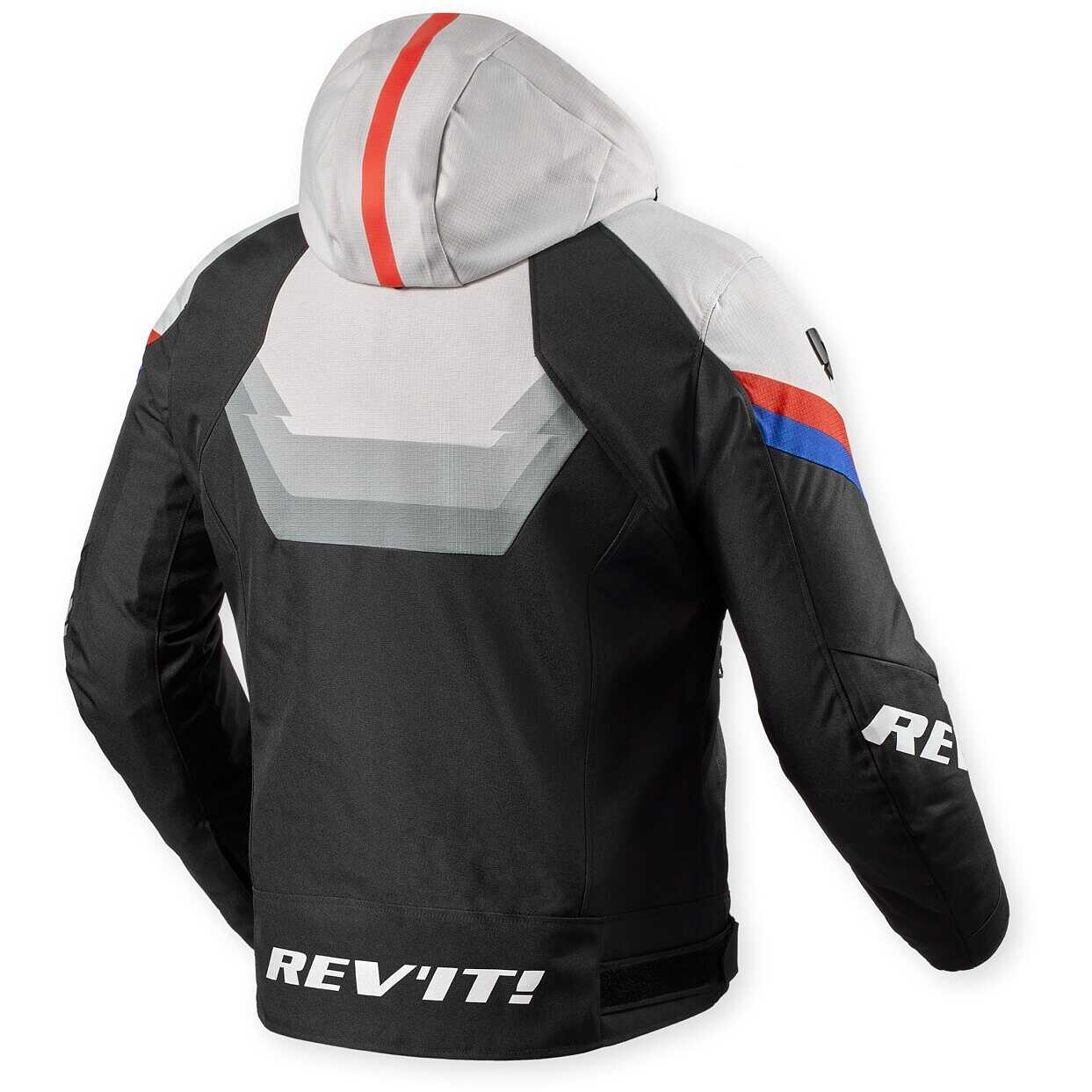 Giacca moto Revit Quantum 3 H2O Nero Grigio Chiaro