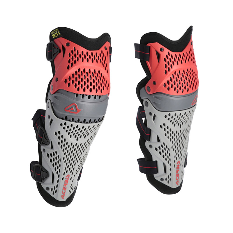 Ginocchiere Acerbis Impact Pro Rosso Grigio