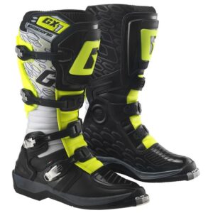 Stivali cross enduro Gaerne GX1 Nero Bianco Giallo Fluo