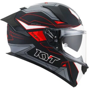 Casco moto integrale Kyt R2R Led Opaco Nero Grigio