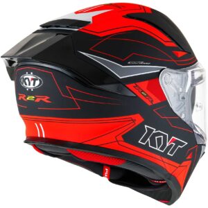 Casco moto integrale Kyt R2R Led Opaco Nero Rosso