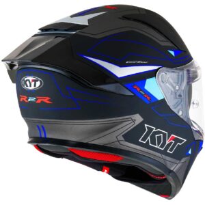 Casco moto integrale Kyt R2R Led Opaco Nero Blu
