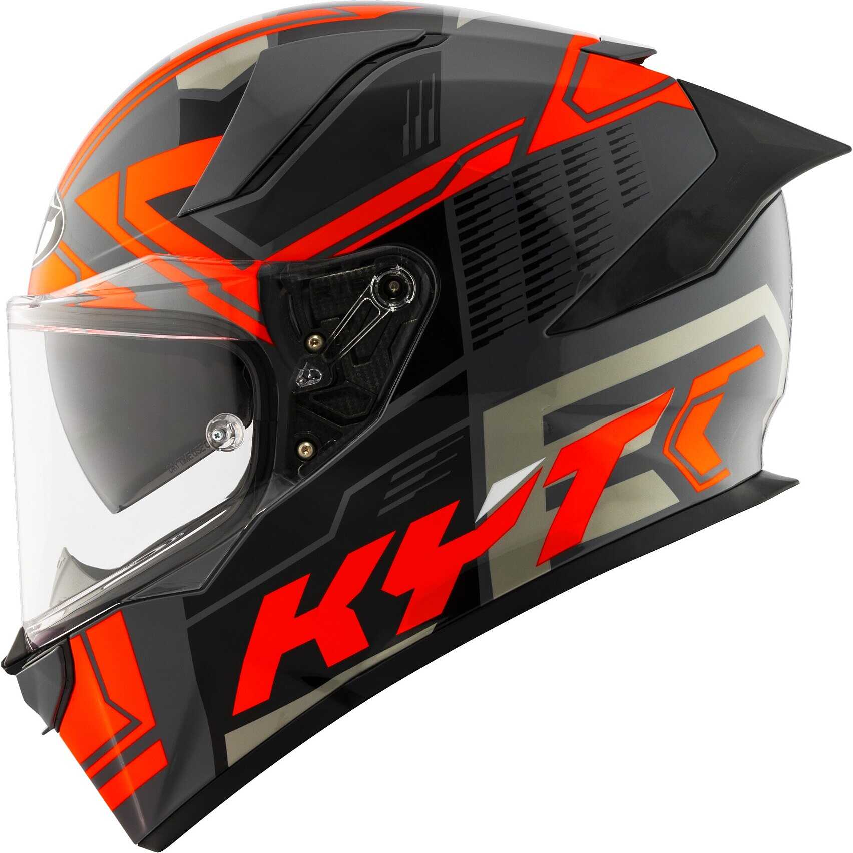 Casco moto integrale Kyt R2R Octane Arancio
