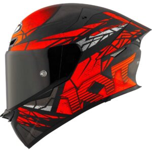 Casco moto integrale Kyt Tt-Revo Combustion Arancione