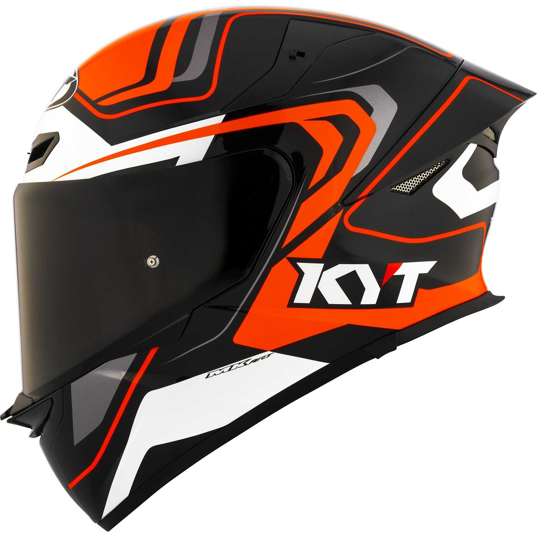 Casco moto integrale Kyt Tt-Revo Overtech Nero Arancio
