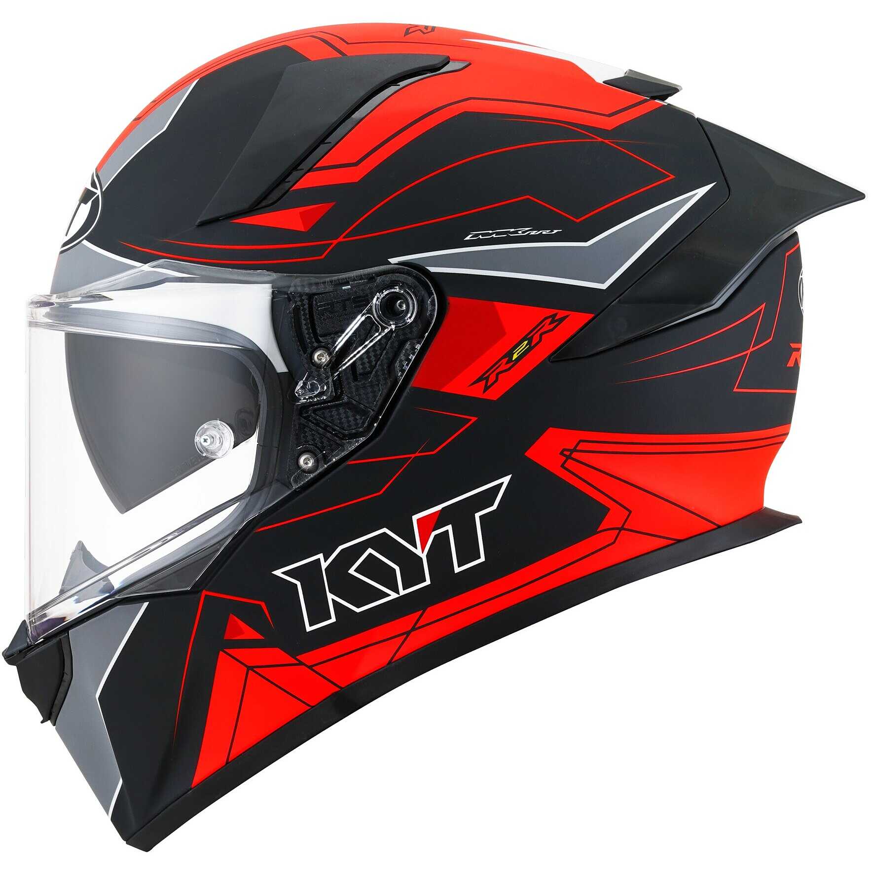 Casco moto integrale Kyt R2R Led Opaco Nero Rosso