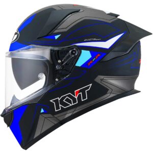 Casco moto integrale Kyt R2R Led Opaco Nero Blu