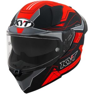 Casco moto integrale Kyt R2R Led Opaco Nero Rosso