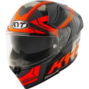 Casco moto integrale Kyt R2R Octane Arancio