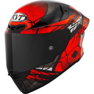 Casco moto integrale Kyt Tt-Revo Combustion Arancione