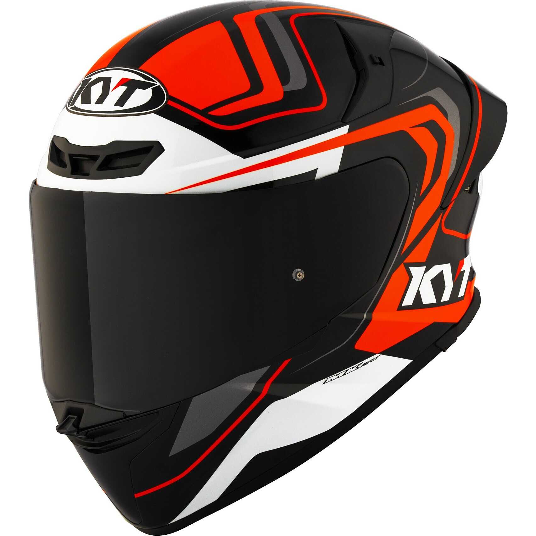 Casco moto integrale Kyt Tt-Revo Overtech Nero Arancio