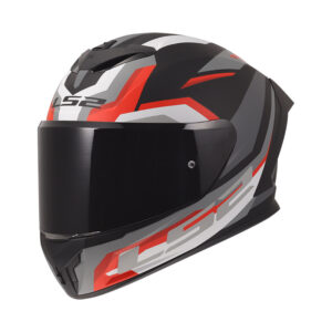 Casco moto intergale Ls2 Rapid III Hyper Nero Opaco Rosso