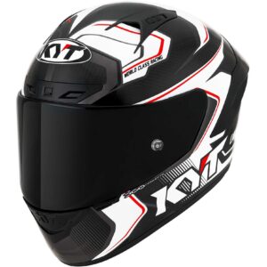 Casco moto integrale Kyt Nz-Race Carbon Competition Bianco