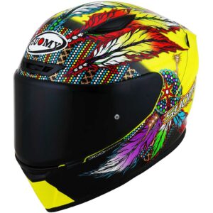 Casco moto integrale Suomy Track-1 Chieftain Multi Giallo