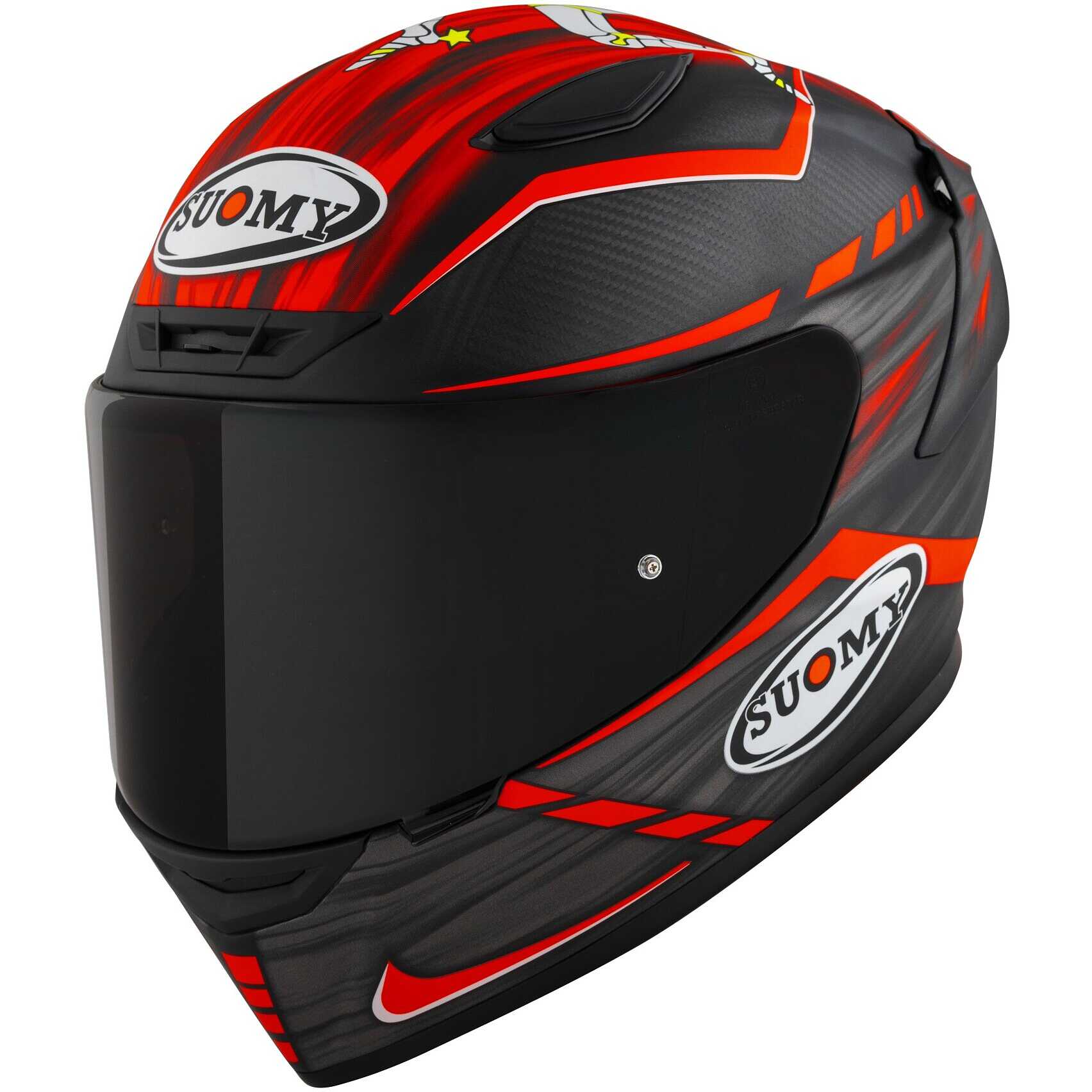 Casco moto integrale Suomy Tx-Pro Johnson Replica Rosso Opaco