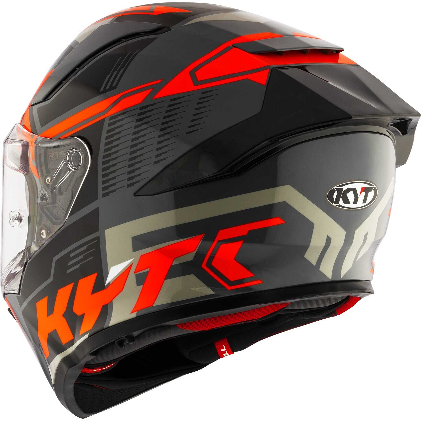 Casco moto integrale Kyt R2R Octane Arancio