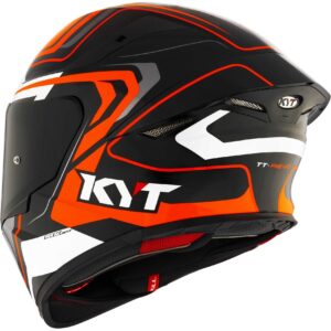 Casco moto integrale Kyt Tt-Revo Overtech Nero Arancio