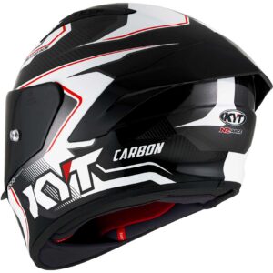 Casco moto integrale Kyt Nz-Race Carbon Competition Bianco