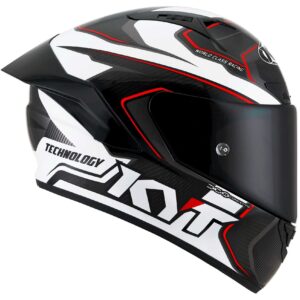 Casco moto integrale Kyt Nz-Race Carbon Competition Bianco