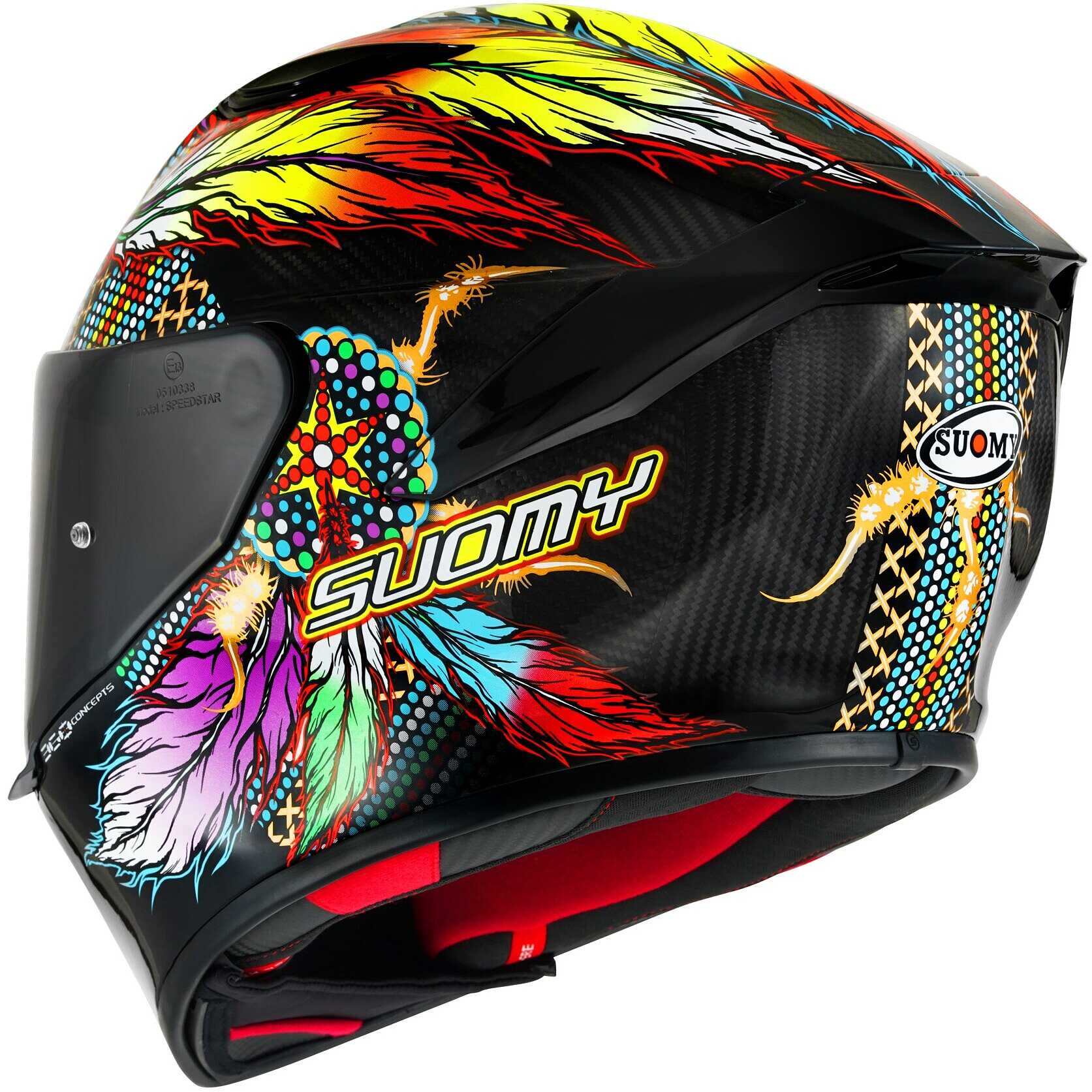 Casco moto integrale racing Suomy Tx-Pro Chieftain Multi Carbon