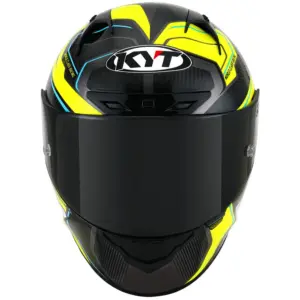 Casco moto integrale Kyt Nz-Race Carbon Competition Giallo Fluo