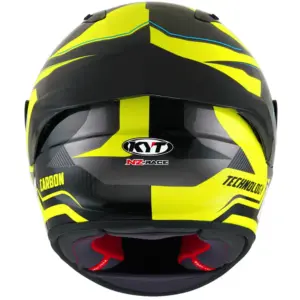 Casco moto integrale Kyt Nz-Race Carbon Competition Giallo Fluo