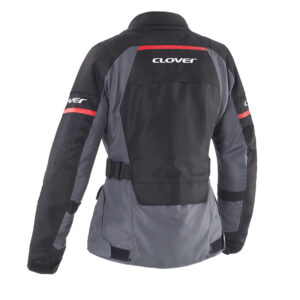 Giacca moto donna Clover Scout 5 Wp Lady Rosso Nero