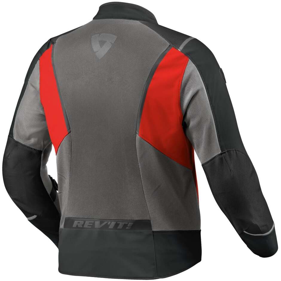 Giacca moto traforata Revit Airwave 4 Antracite Rosso