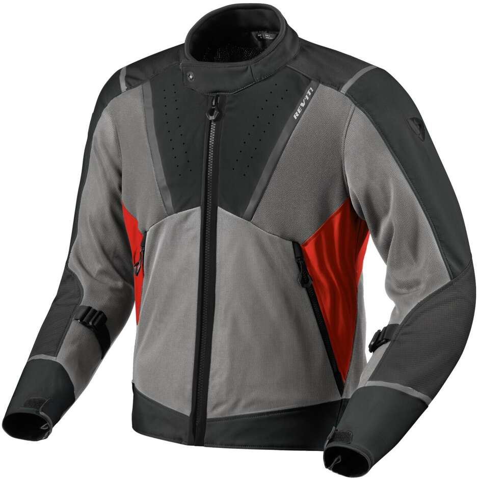 Giacca moto traforata Revit Airwave 4 Antracite Rosso