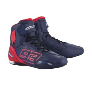 Scarpe moto Alpinestars Austin Riding Blu Navy Rosso