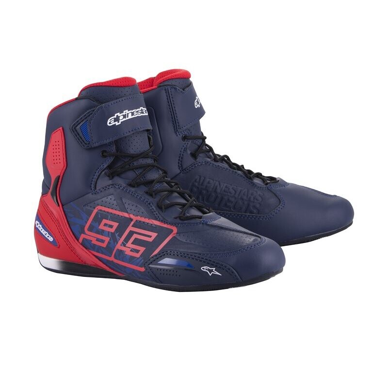 Scarpe moto Alpinestars Austin Riding Blu Navy Rosso