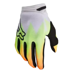 Guanti cross Fox 180 Statk Bianco Giallo Fluo