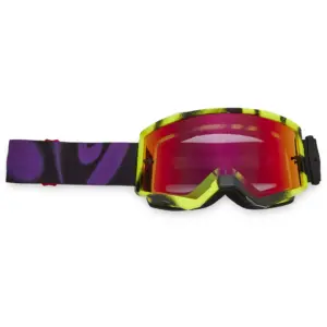Maschera cross Fox Emotion Spark Nero Giallo Fluo