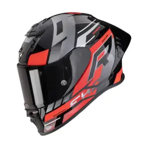 Casco moto integrale Scorpion Exo-R1 Evo II Air Adrenaline Nero Rosso