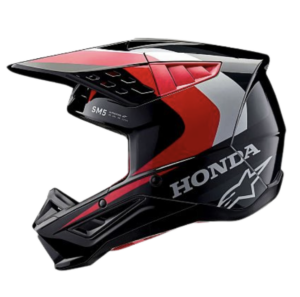 Casco cross Alpinestars SM5 Honda Nero Rosso